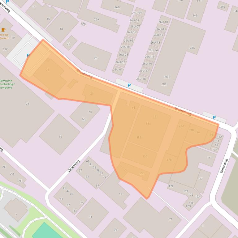 Kaart van postcodegebied 1161AG.