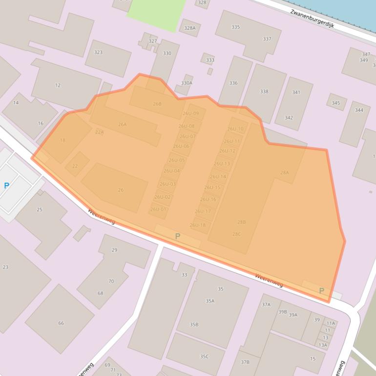 Kaart van postcodegebied 1161AJ.