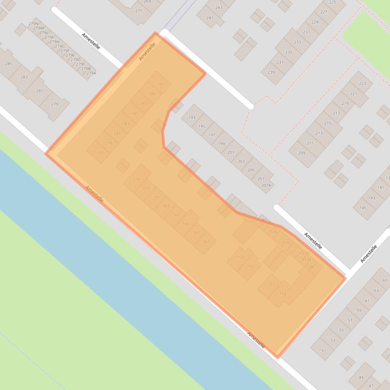 Kaart van postcodegebied 1161AX.