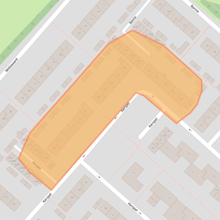 Kaart van postcodegebied 1161BP.