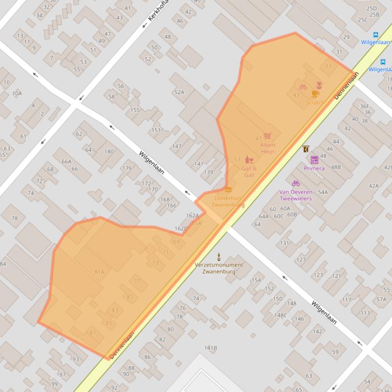 Kaart van postcodegebied 1161CL.