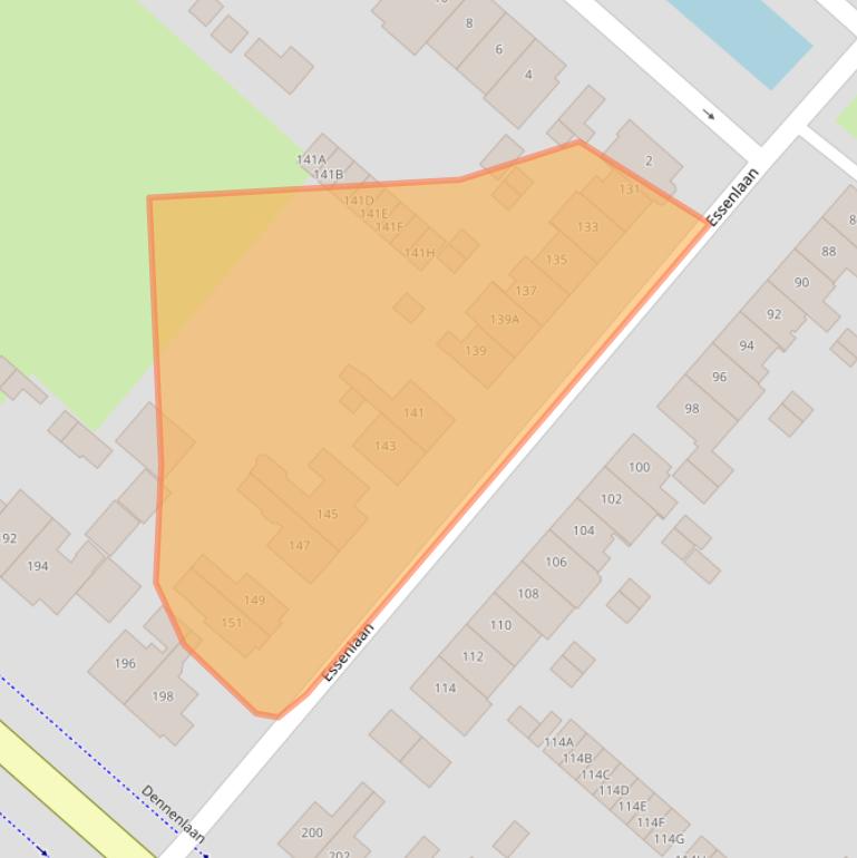 Kaart van postcodegebied 1161ED.