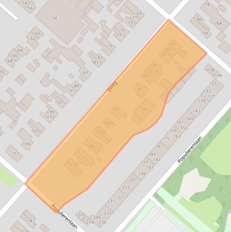 Kaart van postcodegebied 1161GC.