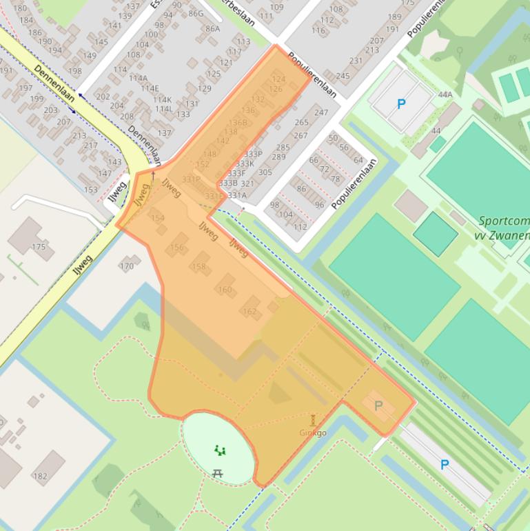 Kaart van postcodegebied 1161GD.