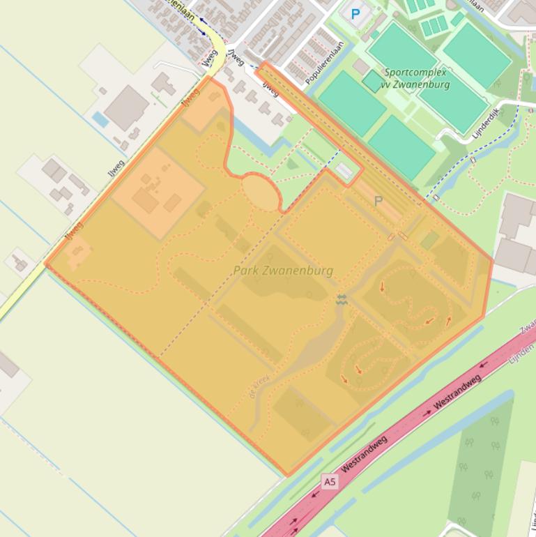 Kaart van postcodegebied 1161GE.