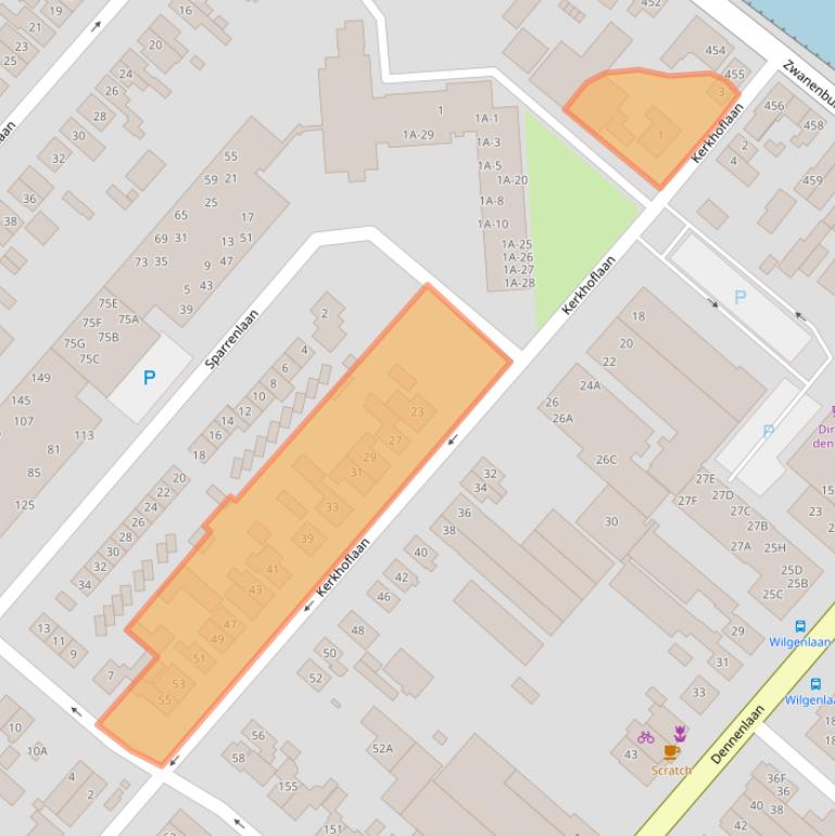 Kaart van postcodegebied 1161JA.