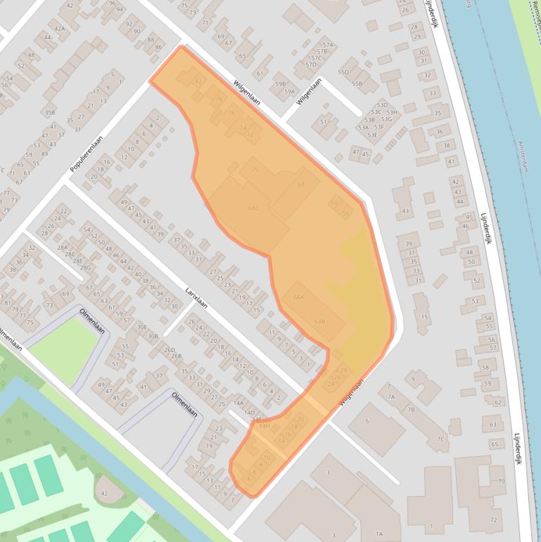 Kaart van postcodegebied 1161JN.