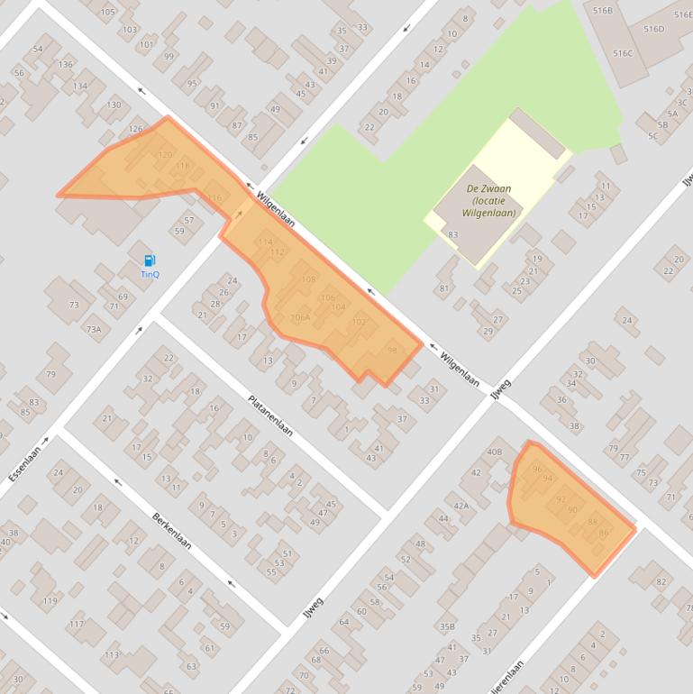 Kaart van postcodegebied 1161JP.