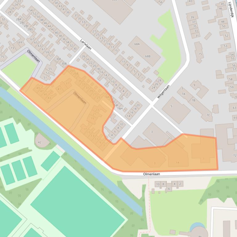 Kaart van postcodegebied 1161JS.