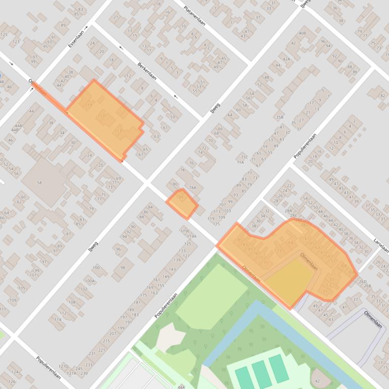 Kaart van postcodegebied 1161JT.