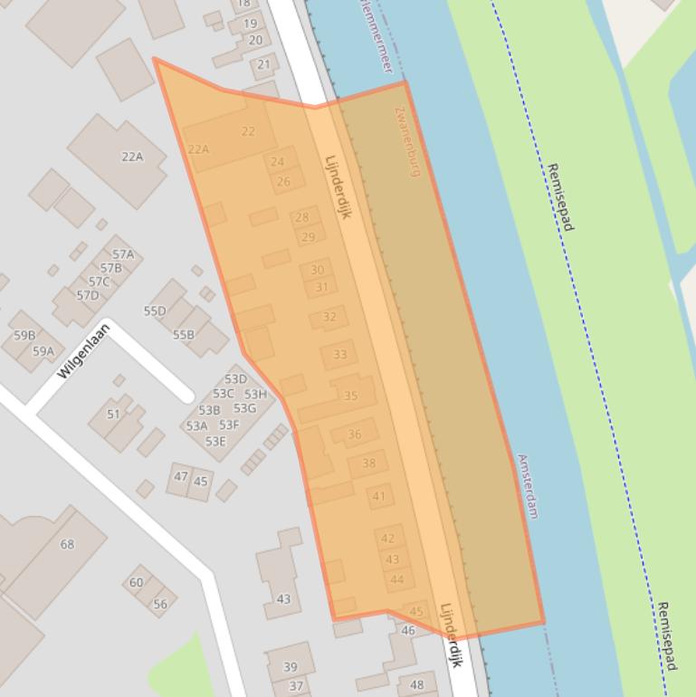 Kaart van postcodegebied 1161KB.