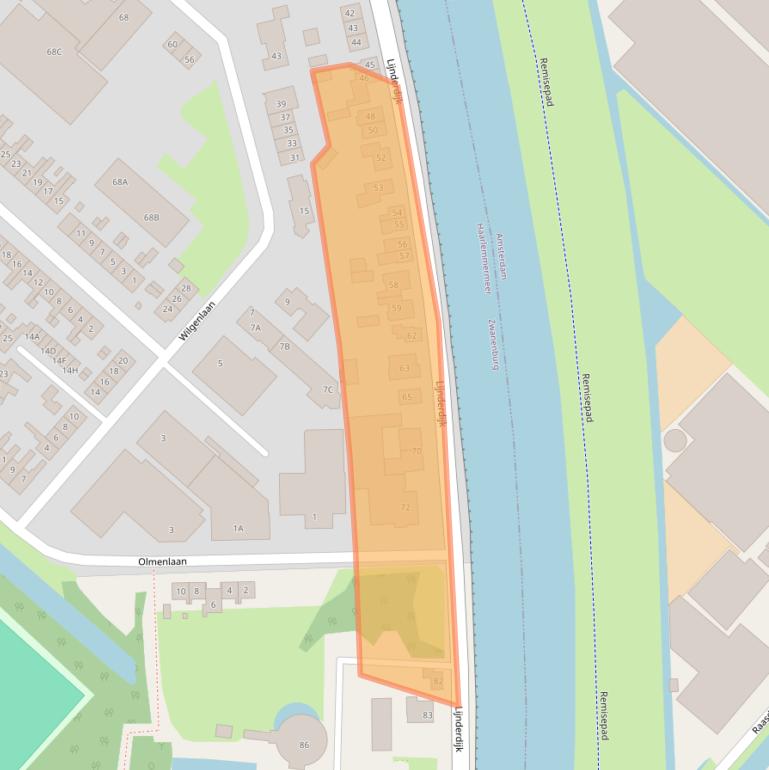 Kaart van postcodegebied 1161KC.