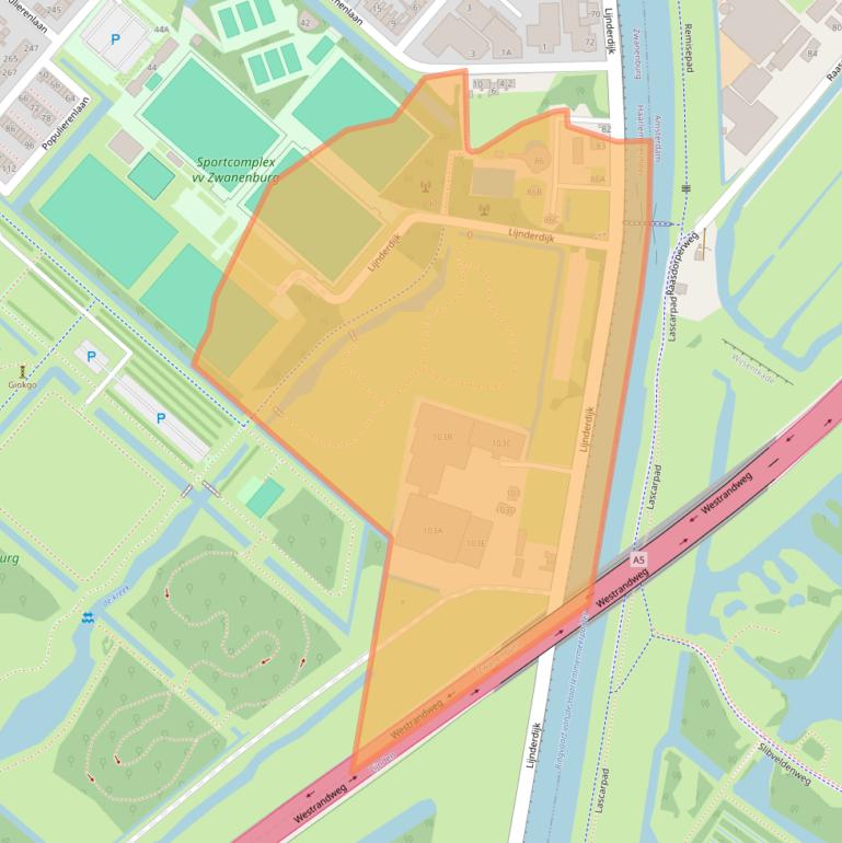 Kaart van postcodegebied 1161KD.