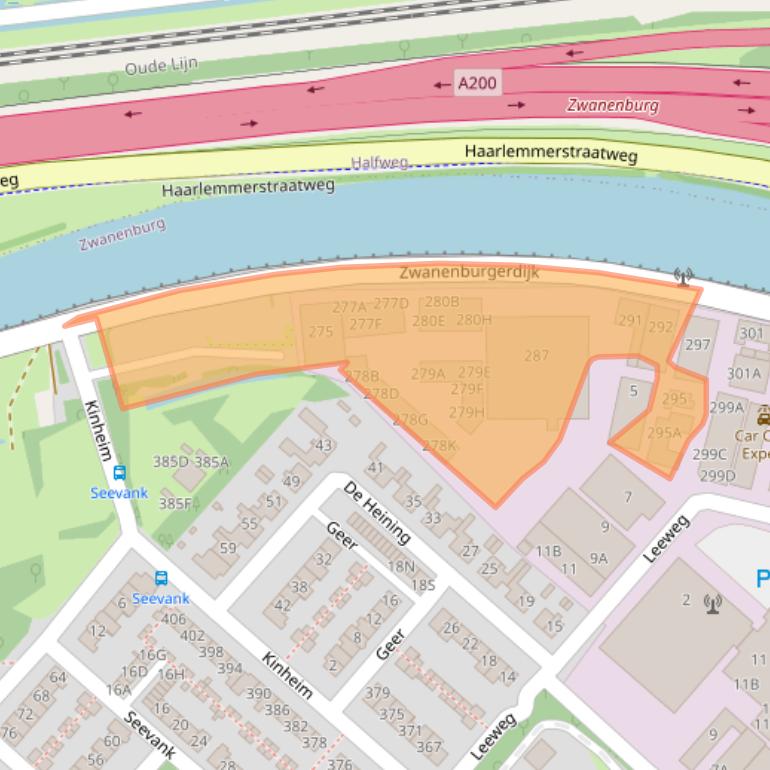 Kaart van postcodegebied 1161NL.