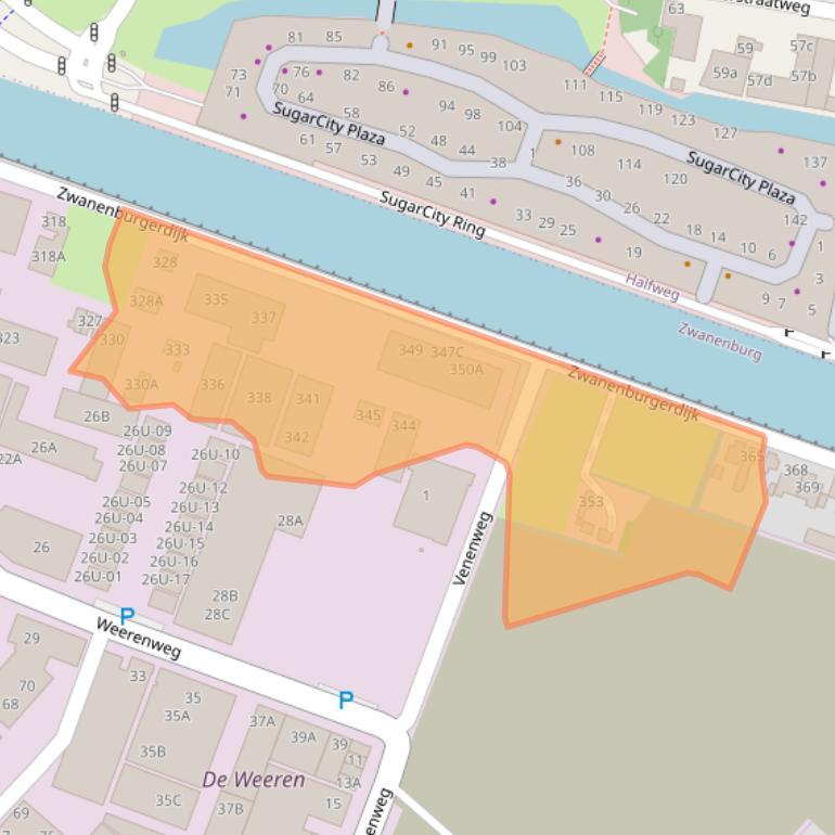 Kaart van postcodegebied 1161NN.