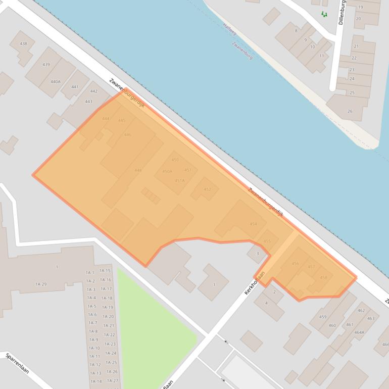 Kaart van postcodegebied 1161NV.