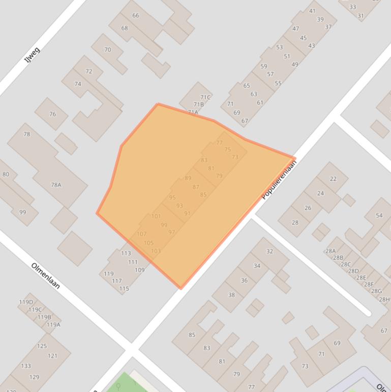 Kaart van postcodegebied 1161SG.