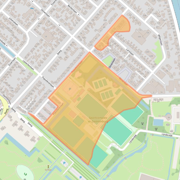 Kaart van postcodegebied 1161SP.