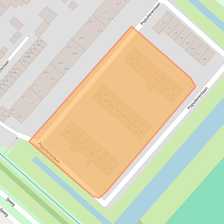 Kaart van postcodegebied 1161SR.