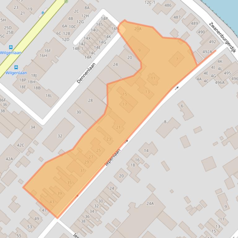 Kaart van postcodegebied 1161TA.