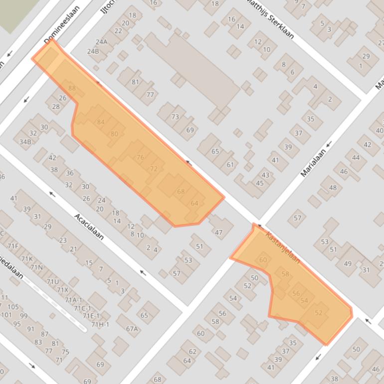 Kaart van postcodegebied 1161VD.