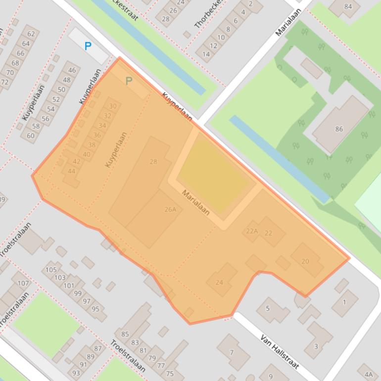 Kaart van postcodegebied 1161XN.