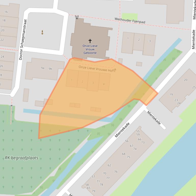 Kaart van postcodegebied 1165GB.