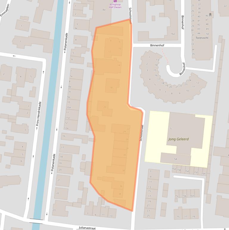 Kaart van postcodegebied 1165HC.