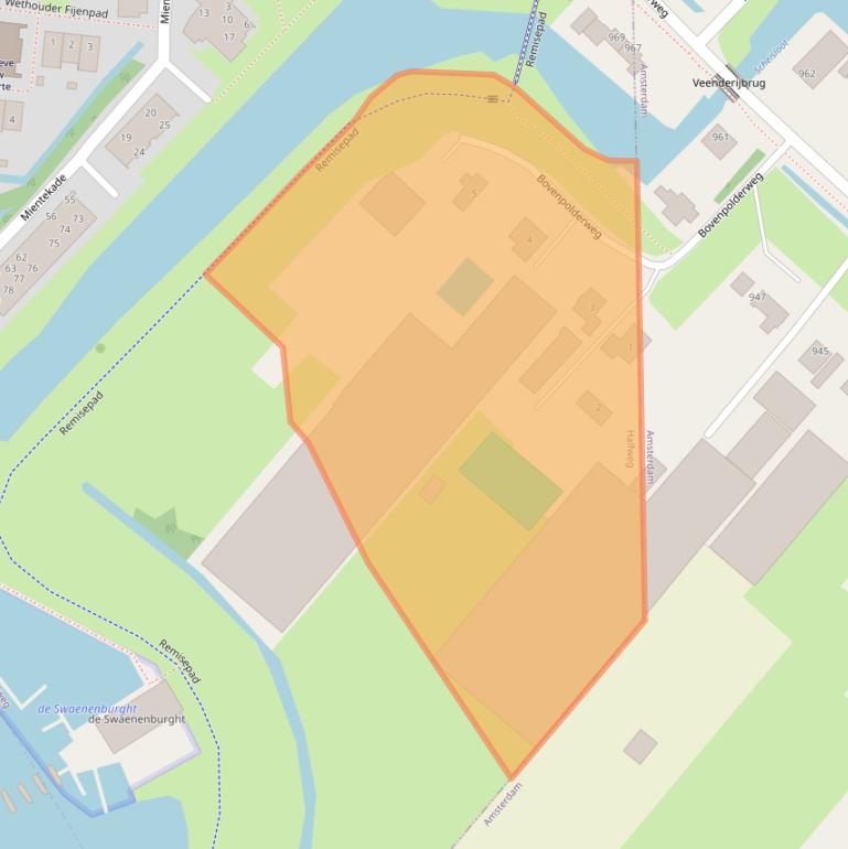 Kaart van postcodegebied 1165LH.