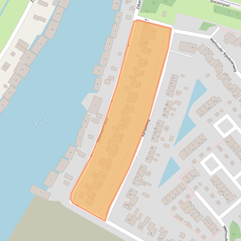 Kaart van postcodegebied 1165LV.