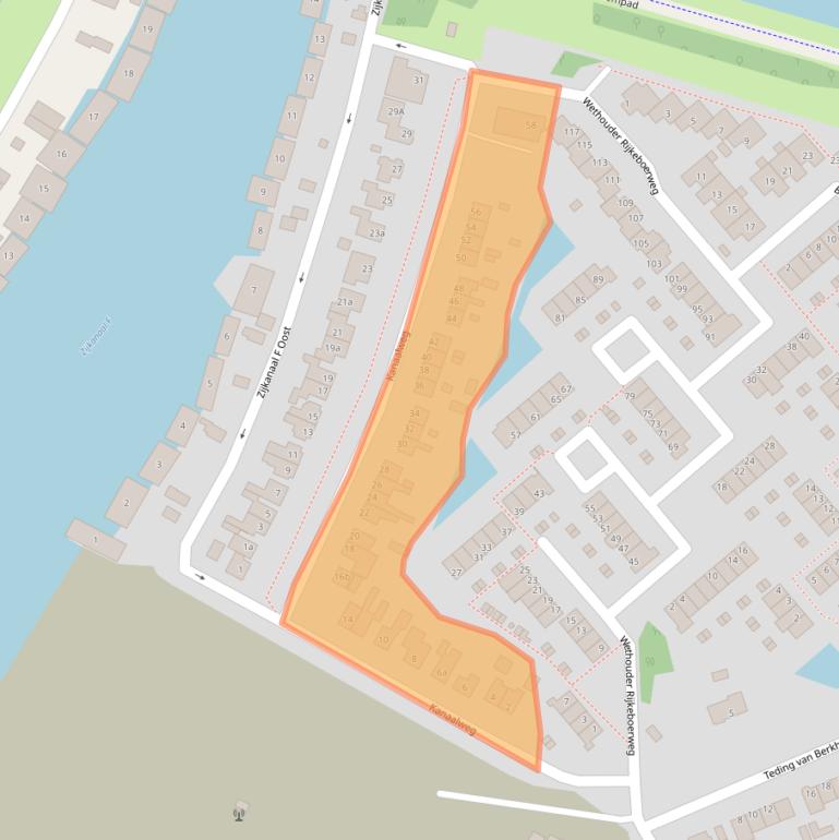 Kaart van postcodegebied 1165LW.