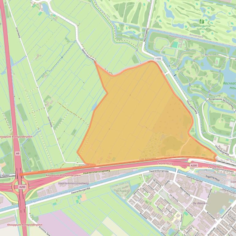 Kaart van postcodegebied 1165ML.