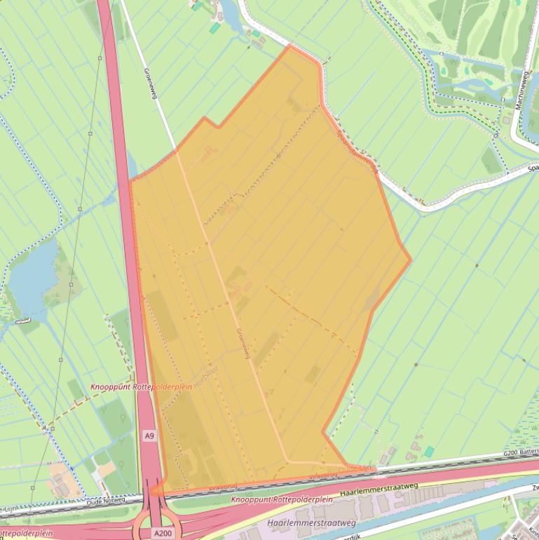Kaart van postcodegebied 1165MN.