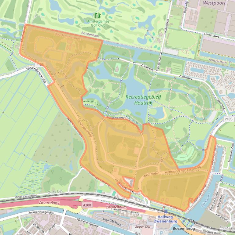 Kaart van postcodegebied 1165MX.