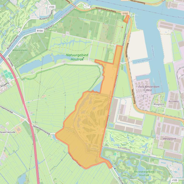 Kaart van postcodegebied 1165NB.