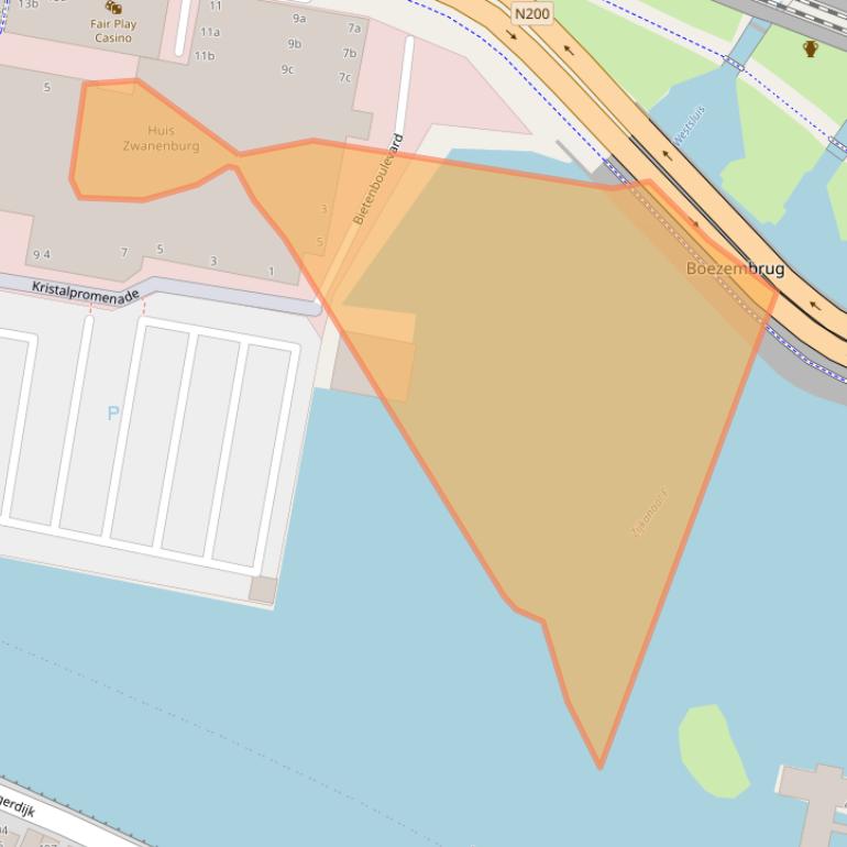 Kaart van postcodegebied 1165PC.