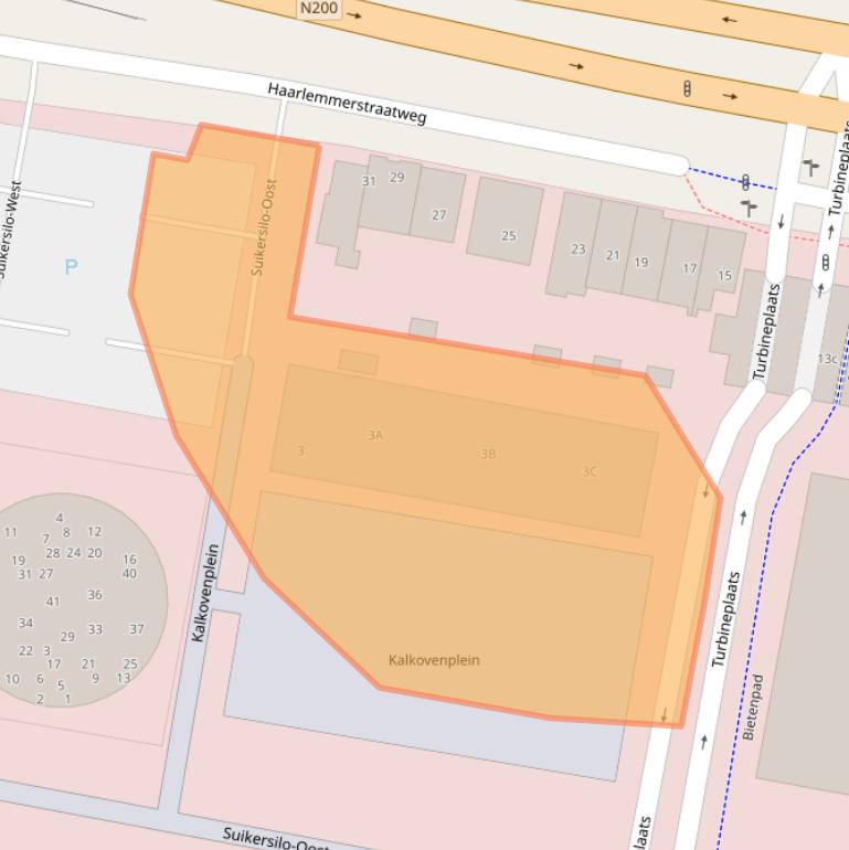 Kaart van postcodegebied 1165PE.