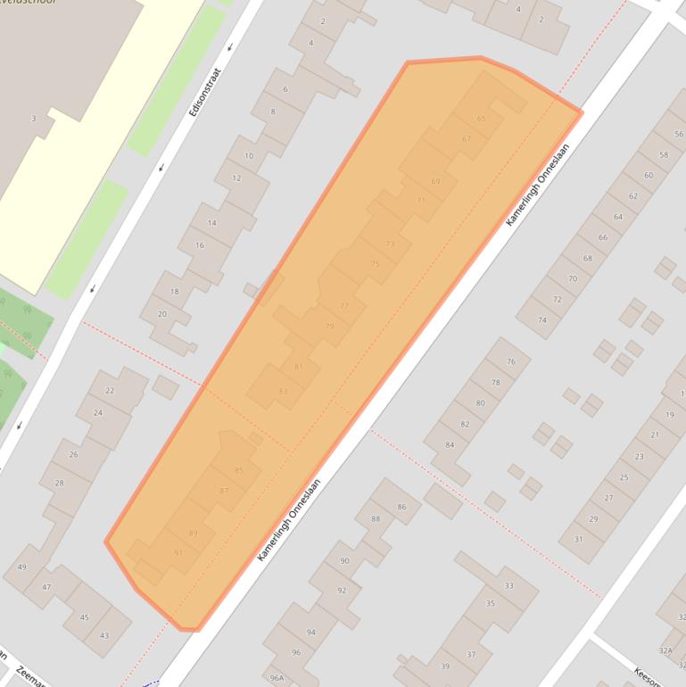 Kaart van postcodegebied 1171AC.