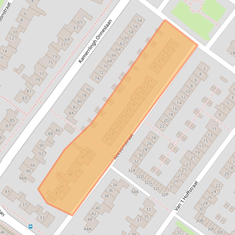 Kaart van postcodegebied 1171AM.
