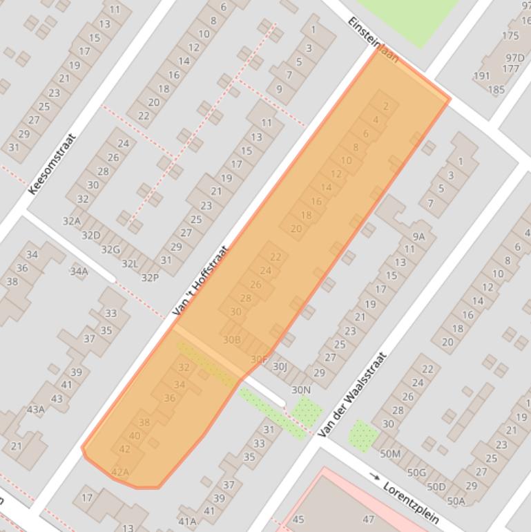 Kaart van postcodegebied 1171AR.