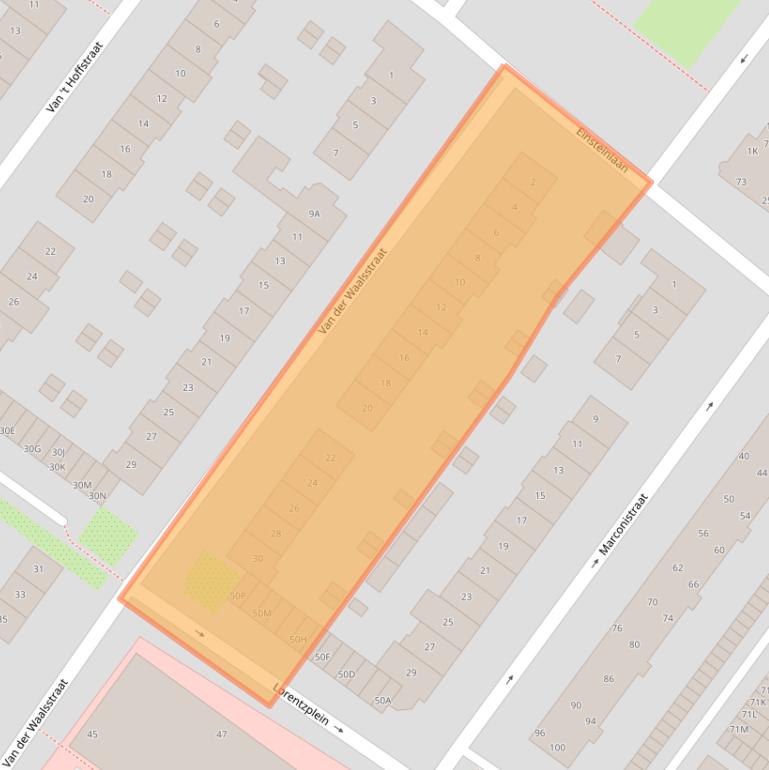 Kaart van postcodegebied 1171AT.