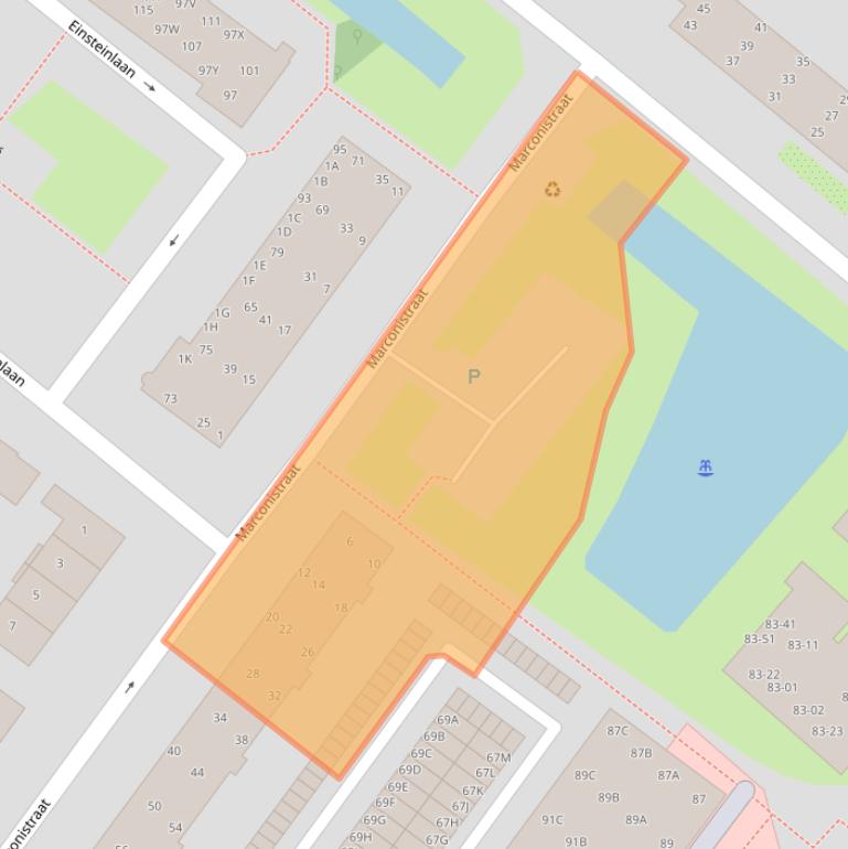 Kaart van postcodegebied 1171AW.