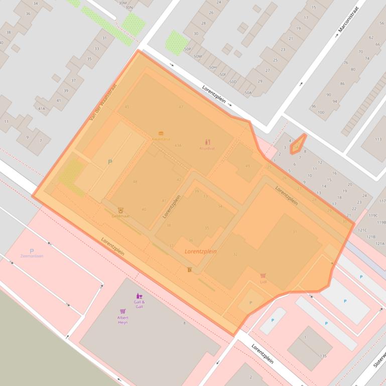 Kaart van postcodegebied 1171BB.