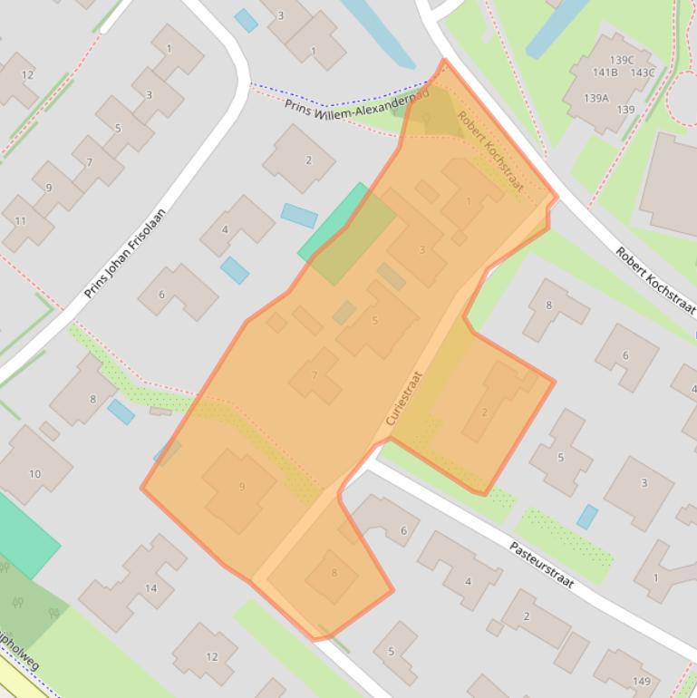 Kaart van postcodegebied 1171BG.