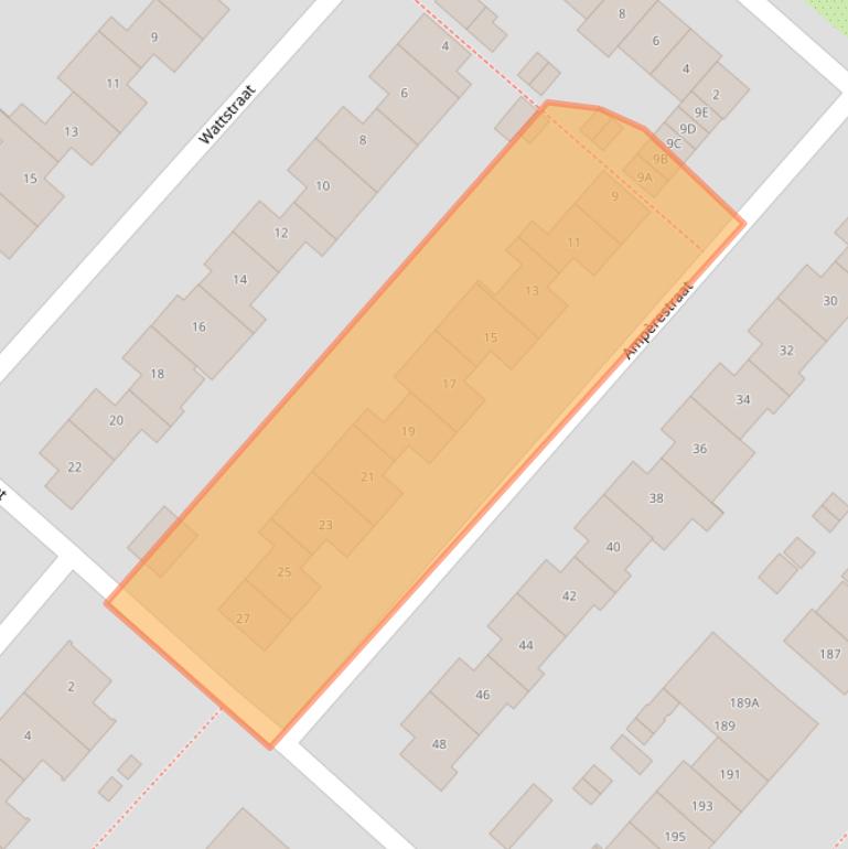 Kaart van postcodegebied 1171BS.