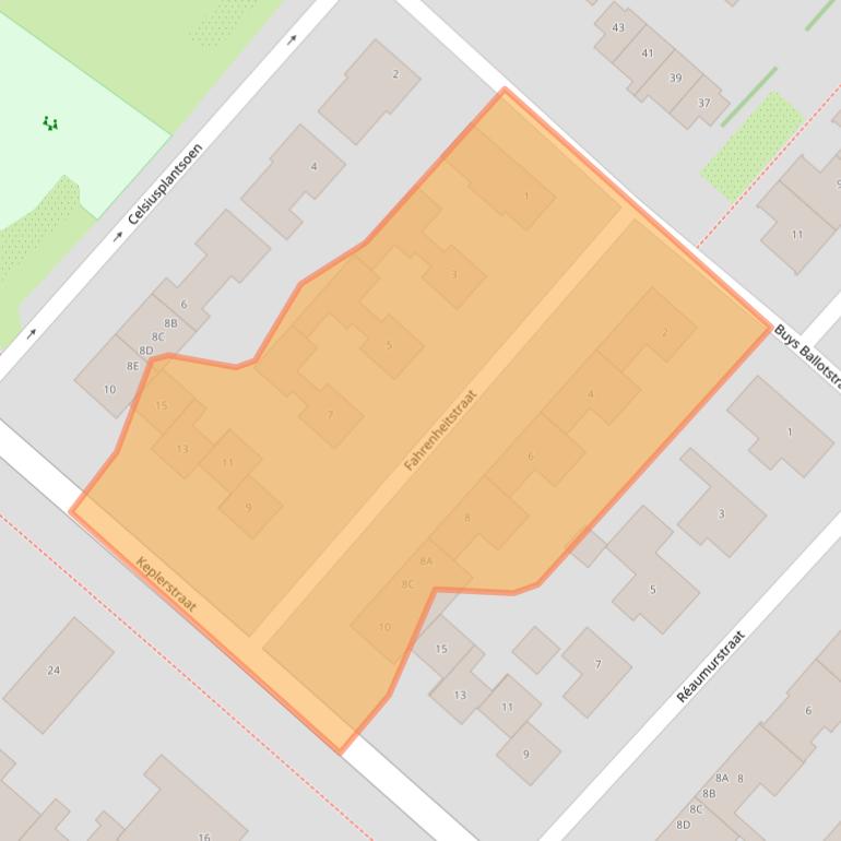 Kaart van postcodegebied 1171BZ.