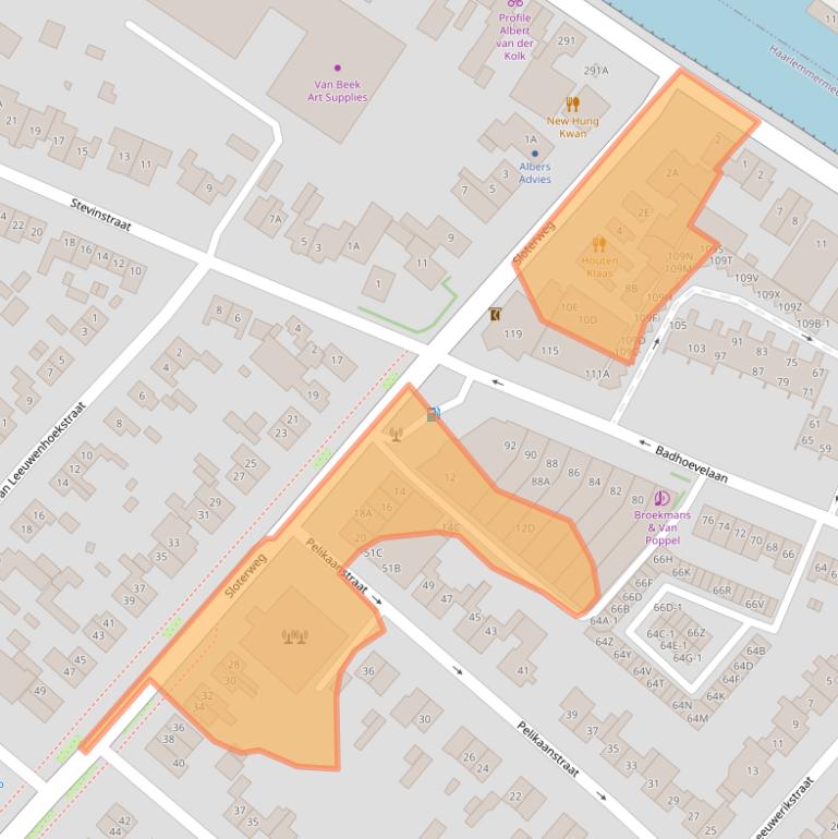 Kaart van postcodegebied 1171CR.