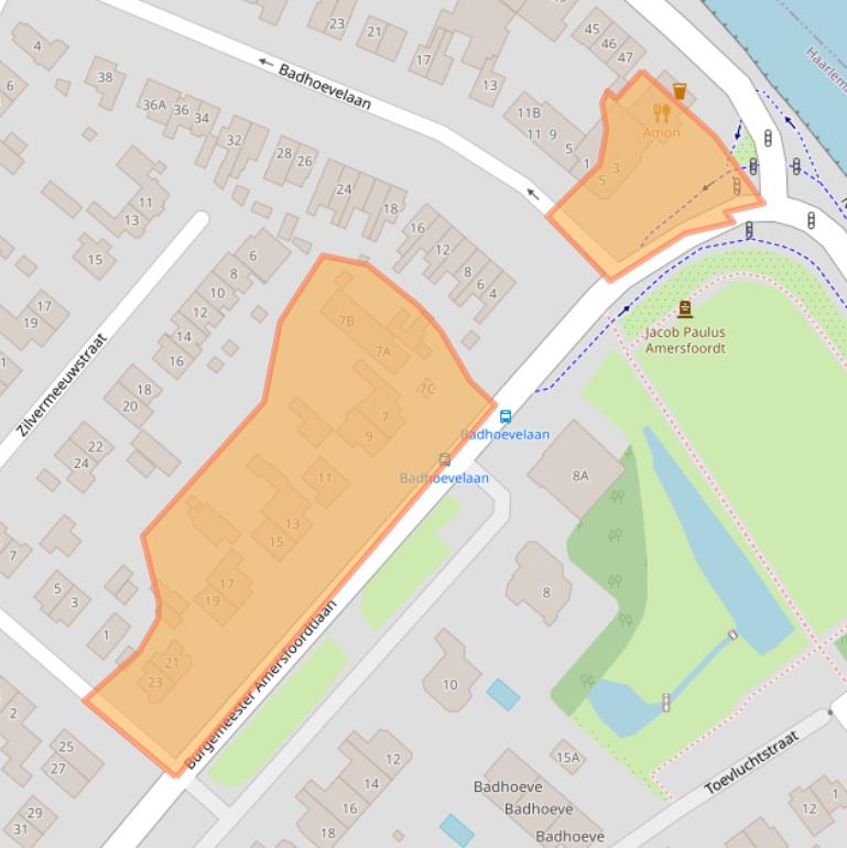 Kaart van postcodegebied 1171DL.