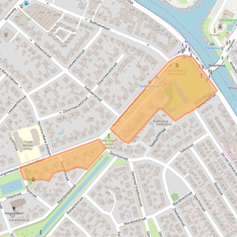 Kaart van postcodegebied 1171DP.