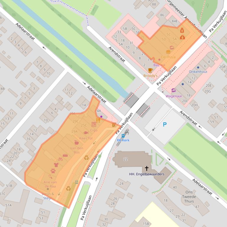 Kaart van postcodegebied 1171EA.